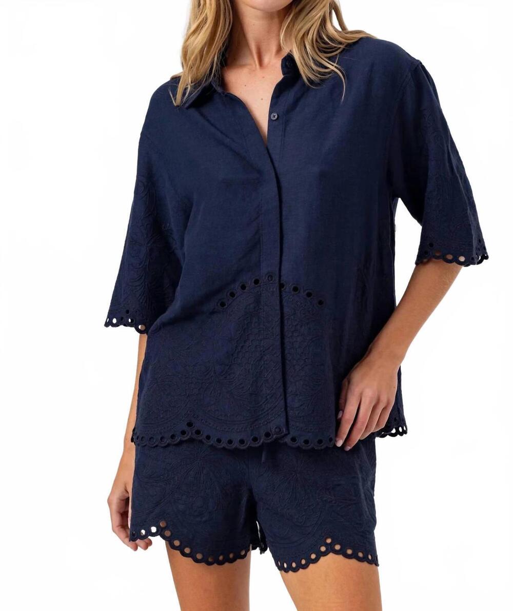 NEW SUNDAYS cobra shirt in navy